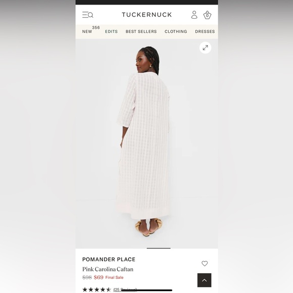 Tuckernuck Pink Carolina Caftan Maxi Dress - Picture 7 of 11